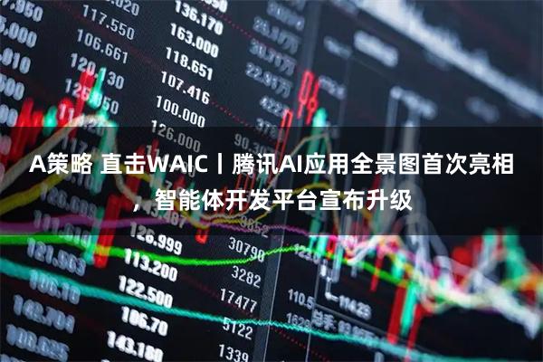 A策略 直击WAIC丨腾讯AI应用全景图首次亮相,智能体开发平台宣布升级