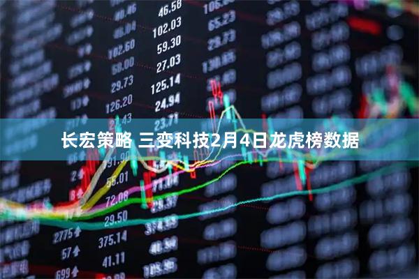 长宏策略 三变科技2月4日龙虎榜数据